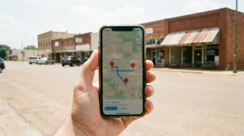 Google 3-Pack map results showing pharmacy locations near a searcher in Texas