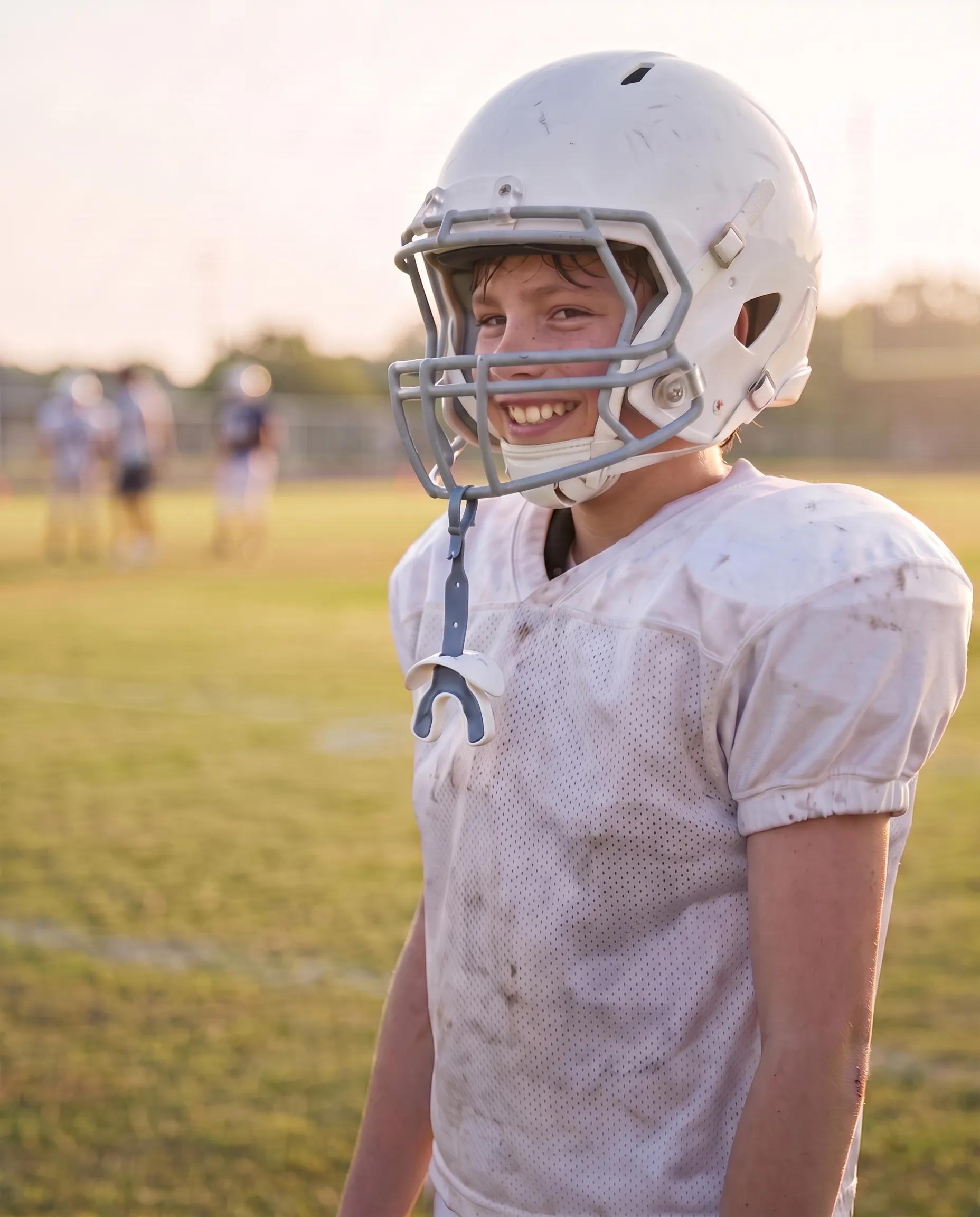 Young athlete ready for a game