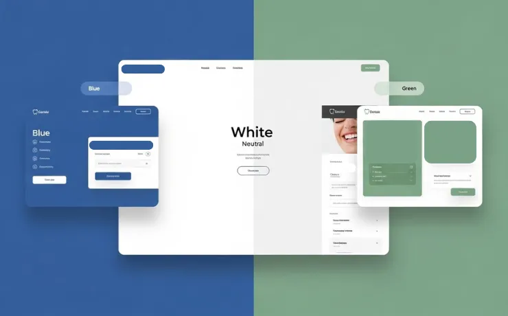The Psychology of Color in Dental Web Design: Blue vs. Green vs. White